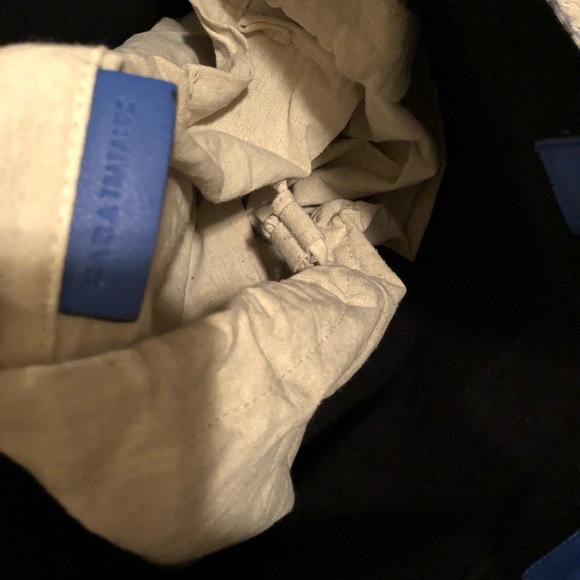 Bold blue ZARA tote - Picture 4 of 4